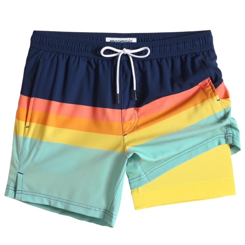 Maamgic ZestZebra Rainbow Striped Swim Trunks Men’s XL - Picture 13 of 13